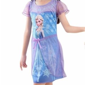 Princess Elsa gown girls ice snow queen costume frozen nightshirt sz 12-18 mos